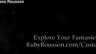 i explored the final release in my chastity arousal study with ruby rousson
