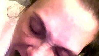 licking and slurping on this massive black cock with deepthroat and sloppy blowjob action