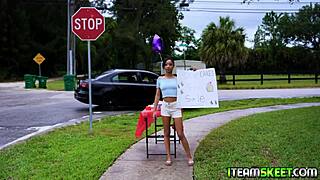 Pervert Stud Drills Teen Alicia Reigns on Couch