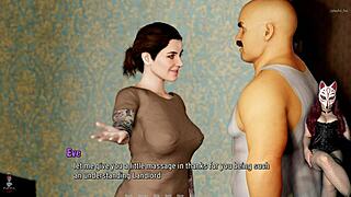 Eve gives handjob to old neighbour in tales from the deep