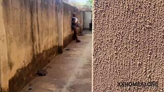 Nimi’s big ass caught masturbating in public shorts!