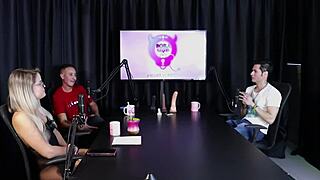 blonde feels hot and undresses after guest mentions freeing woman in swing house