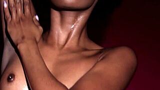 petite ebony alicia enjoyed hot posing as milf revealed her stunning body