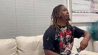 Delivery guy stuck in a hot mess with horny customer