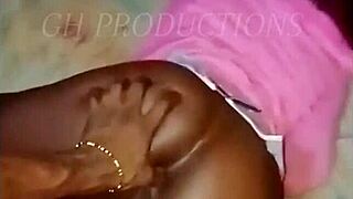 Ghetto slut’s pussy and ass stretched hard before rough doggystyle pounding.