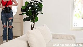 Accented amateur sucks and licks her black cock