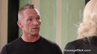 Hey, wanna see how I oil up and bang this new masseuse?