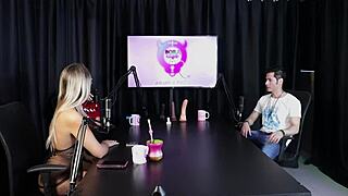 blonde feels hot and undresses after guest mentions freeing woman in swing house