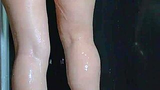 college latina babes with big asses shine in soapy shower