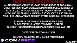 lush breasts tied tight, drooling over foot worship action