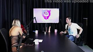 blonde feels hot and undresses after guest mentions freeing woman in swing house