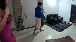 Smothering with big latina ass and spanking her man’s backside raw