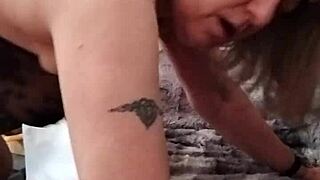 face and sounds of an arse fuck with housewife orgasm