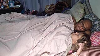 safada sneaks to sleep over just to fuck me hard