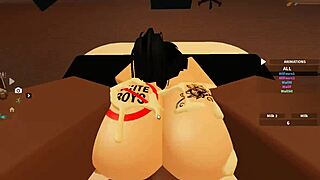 big ass whore riding big black cock in roblox porn scene