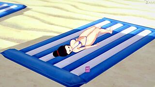 Milk Chi Chi flaunts big tits in tiny bikini from Dragon Ball Z