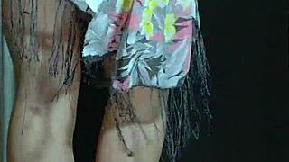 college latina babes with big asses shine in soapy shower