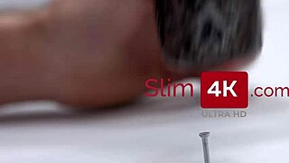 lisa, the painting installation led to an intimate moment