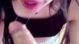 Her Homemade Latina Blowjob Shows Insane Deep Throat Skills