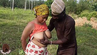 Adigun! Farmer Slams Cock into Tight Country Pussy!