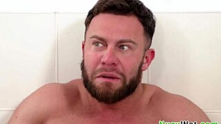 two naughty girls share my dick in this wet nuru massage threesome