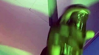 Horny BBC guy sneaks into bathroom for wild night club toy play