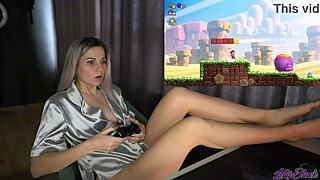 Wanna see this horny cosplayer cum from a remote vibrator?