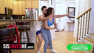 This provocative teen caught everyone’s eye, bouncing her perfect Latina booty on her step sibling’s cock with wild abandon.