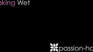 The pretty blond in Passion-HD says, 'I'm getting so wet from this big cock fucking.'