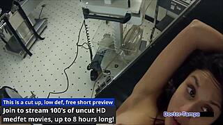 Dr. Tampa Locks Up Petite Alexa Chang for Gaping Exam