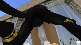 Lady Bastet of Egypt Commands Her Servent for Pleasure