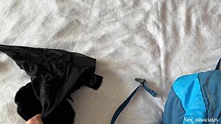 Caught my stepmom masturbating and helped her to get her asshole ready for an anal with my stepdad