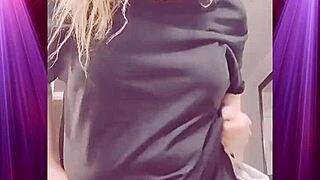 Booty Shaking Domination in Boyfriend's Clothes by Exotic Girlfriend