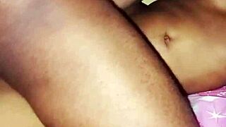 African black teen 18 craves hard fast morning missionary sex