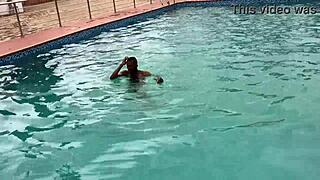 after pool fun, i banged a curvy bbw to cumshot