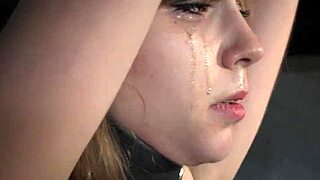 rough skinny babe gets fucked in latex bondage with deepthroat submission