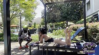 Amateur Latina Young Girl Treps with Amigo in Sexy Encounter.