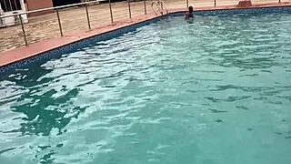 after pool fun, i banged a curvy bbw to cumshot