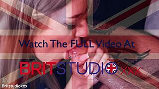 british nurse treats a patient with a sloppy blowjob