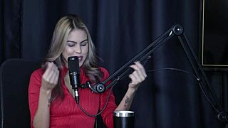 What Gets Her Hot? Tasting and Kissing with Sofie Lollipop in Sheer Red