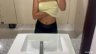 Amateur Fingers Herself In Public Outdoors.