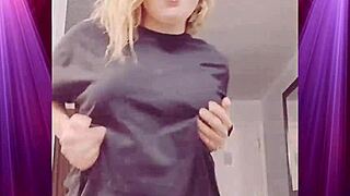 My girlfriend is shaking her ass in my clothes