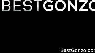 vanessa leon helps him workout with outdoor blowjob and cum on tits. that bikini gets soaked!