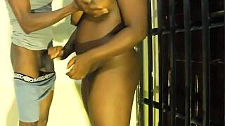 I Gave My New Asian Tenant Big Hard Cock As New Year Gift, She Enjoyed Sucking It