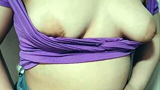 Will Nicole Tease Before Stuffing Her Belly?