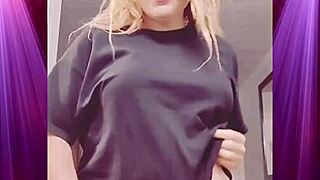 Booty Shaking Domination in Boyfriend's Clothes by Exotic Girlfriend