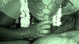 My Indian Aunty’s Outdoor Blowjob Stirs Me.