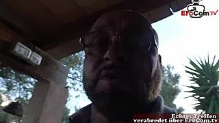 hey, skinny german tattoo milf hooks up for raw outdoor sex!