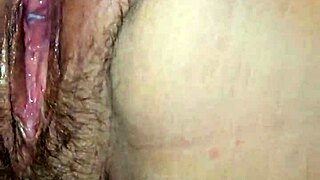 dripping oozing cum from her pussy she feels so good big load
