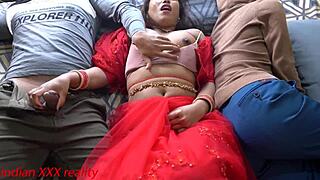 Indian Desi Stepmom Quickie with Teen in Tight Juicy Action